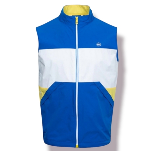 Peter Millar Sailing Vest in Nautilus Blue Multi Stripes Size 2XL - Picture 4 of 12